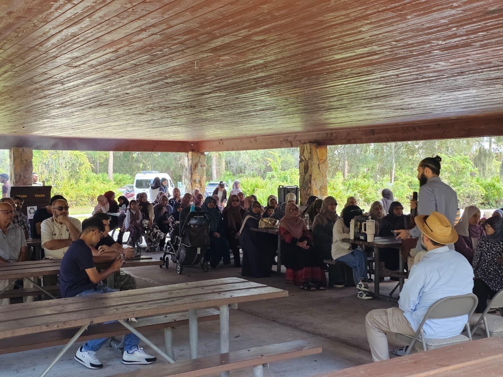Community gathering at Illuminating Hearts Institute